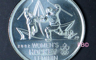 2010 Kanada 25c. Olympia Juhlakolikko NAISTEN JÄÄKIEKKO UNC.