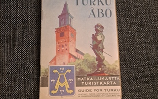 Turun matkailukartta 1950