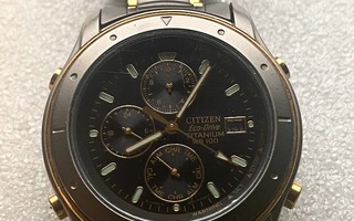 CITIZEN ECO-DRIVE TITANIUM WR 100 MIESTEN KELLO