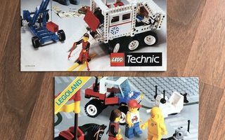 2kpl vanhoja LEGO esitteitä v. 1986 ja 1987