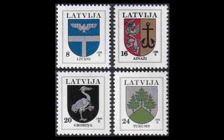 Latvia 399-402_II ** Käyttösarja vaakuna -96 (1995)