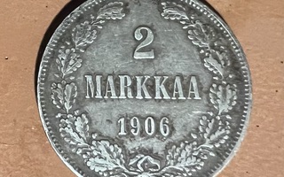 2 markkaa hopeaa 1906