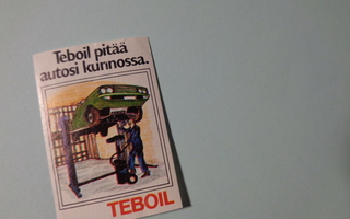 TT-etiketti Teboil - Teboil pitää autosi kunnossa