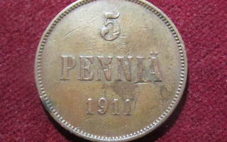 5 penniä 1911