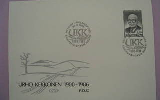 FDC Urho Kekkonen 1900 – 1986 ensipäivänkuori