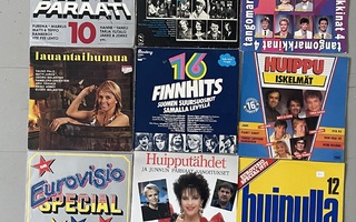 Suomi-iskelmää ja hittikokoelmia  45 x LP