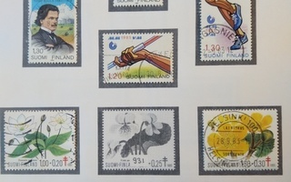 1983 Suomi postimerkki 9 kpl