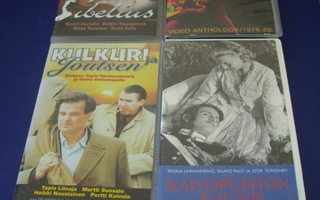 VHS Kasetit KULKURI JA JOUTSEN ja KAIVOPUISTON KAUNIS REGINA