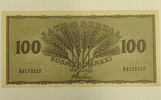 100 MARKKAA 1955, TAITTAMATON
