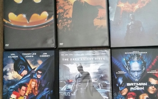 Batman elokuvia 6 Kpl  -DVD