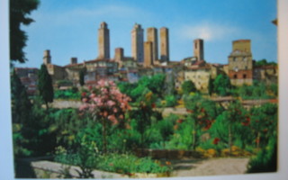 San Gimignano aiheinen postikortti