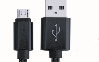 Android-Matkapuhelimen Micro B USB-kaapeli  Musta