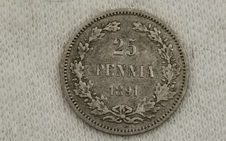 25 penniä 1891, Suomi