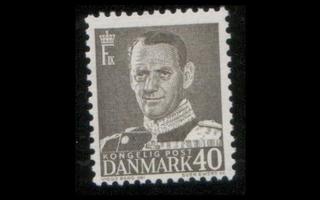 Tanska 311 ** Frederik IX 40 öre harmaa (1948)