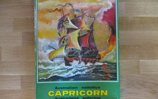 CAPRICORN Australian valloitus lautapeli KUVATAIDE 1960-l