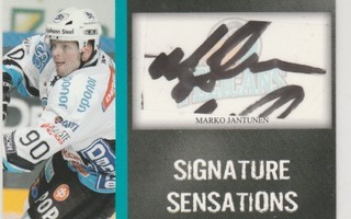2007/08 Cardset Signature Marko Jantunen , Pelicans /85