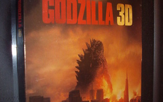 Blu-ray + Blu-ray 3D : GODZILLA 3D ( Sis. postikulut ! )
