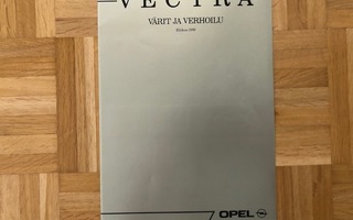 Värikartta Opel Vectra A. 1988/1989. Esite
