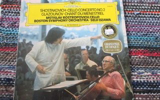 Shostakovits: Sellokonsertto; Glazunov. Rostropovich DGG LP