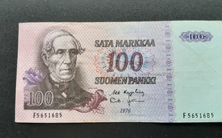 100 Markkaa 1976 F-sarja seteli