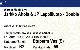 Jarkko Ahola & JP Leppäluoto Tampere 19.10.24