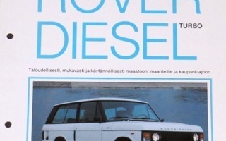 1984 Range Rover Turbo Diesel esite - KUIN UUSI - suomal