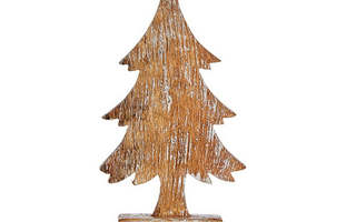 Joulupuu Ruskea 5 x 31 x 15 cm Hopeinen Puu