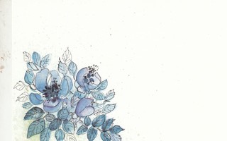 Virpi Pekkala 4003 Sinisiä kukkia  c18
