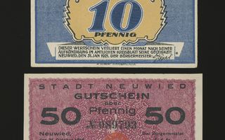 Saksa Notgeld 10, 50 Pfg, Neuwied