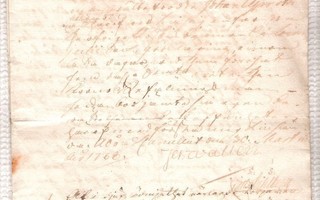 Asiakirja, 1768, ehkä Loimijoki.