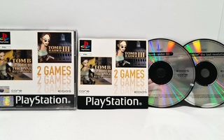 PS1 - Tomb Raider III + The Last Revelation Double Pack