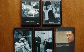 Ingmar Bergman elokuvat 6 kpl DVD tekstitetty suomeksi