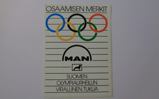 Tarra - MAN Suomen olympiaurheilun virallinen tukija