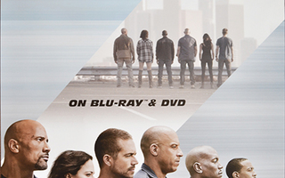 Elokuvajuliste: Fast & Furious 7 (Vin Diesel, Paul Walker)
