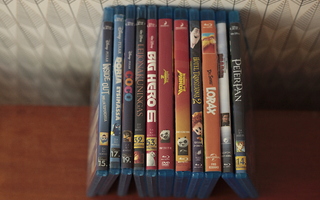 Disney / Pixar / jne piirretty14 Blu-ray elokuvaa