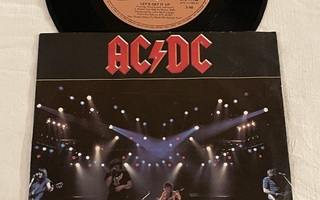 AC/DC – Let's Get It Up / Back In Black (Live)  (1982 7")