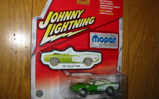 Johnny Lightning 1/64 -71 avo Cuda MINT
