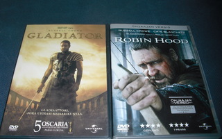 GLADIAATTORI + ROBIN HOOD (Russell Crowe)