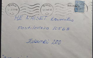 Pp-leima KIVINIEMI / Oulu, kirjeellä 1967