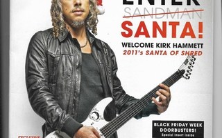 Musician's Friend December 2011 Kirk Hammett Metallica