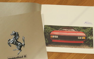 1980 Ferrari Mondial 8 PRESTIGE esite - KUIN UUSI - 32 sivua