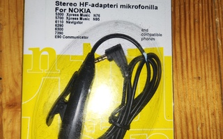 Stereo HF-Adapteri Mikrofonilla For Nokia...