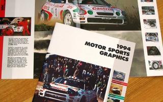 1994 Toyota Motorsports esite - KUIN UUSI - WRC - ralli