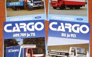1982 Ford Cargo kuorma-auto esite - 4 kpl - KUIN UUSI