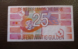 NETHERLANDS  25 GULDEN 1989  H-3341