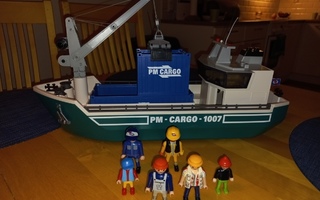 Playmobil PM Cargo 1007 laiva + työmiehet