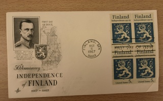 FDC Mannerheim 5c 1967