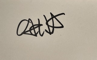 Greg Graffin / Bad Religion nimikirjoitus paperilla