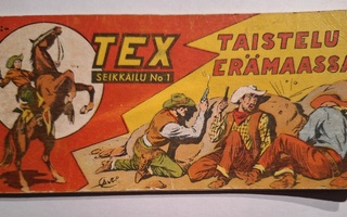 TEX 1 / 1953. 1 vsk. Liuska. 1:nen numero. RARE. Tex Willer