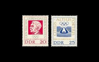 DDR 939-40 ** Coubert Olympialaiset (1963)